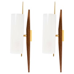 1950 Large Pair of Orientable Sconces from the House of Arlus