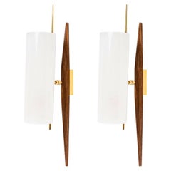 1950 Large Pair of Orientable Sconces from the House of Arlus