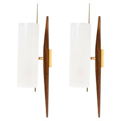 1950 Large Pair of Orientable Sconces from the House of Arlus