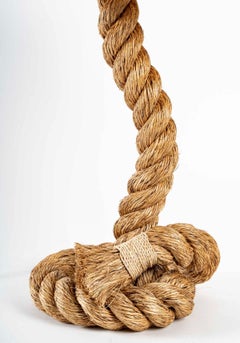 1950 Large Rope Lamp by Audoux and Minet