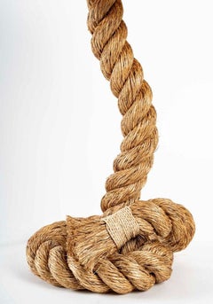 1950 Large Rope Lamp by Audoux and Minet