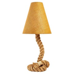 1950 Large Rope Lamp by Audoux and Minet