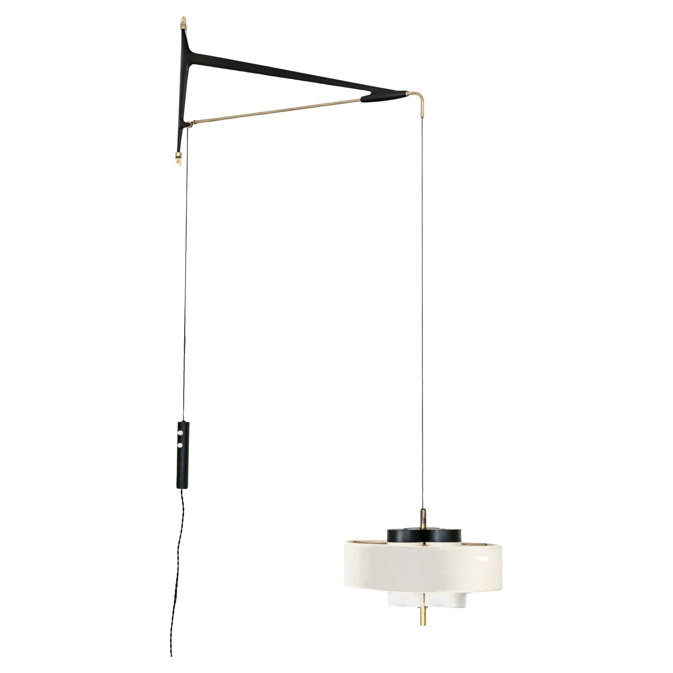 1950 Large wall bracket light by Maison Arlus For Sale 3
