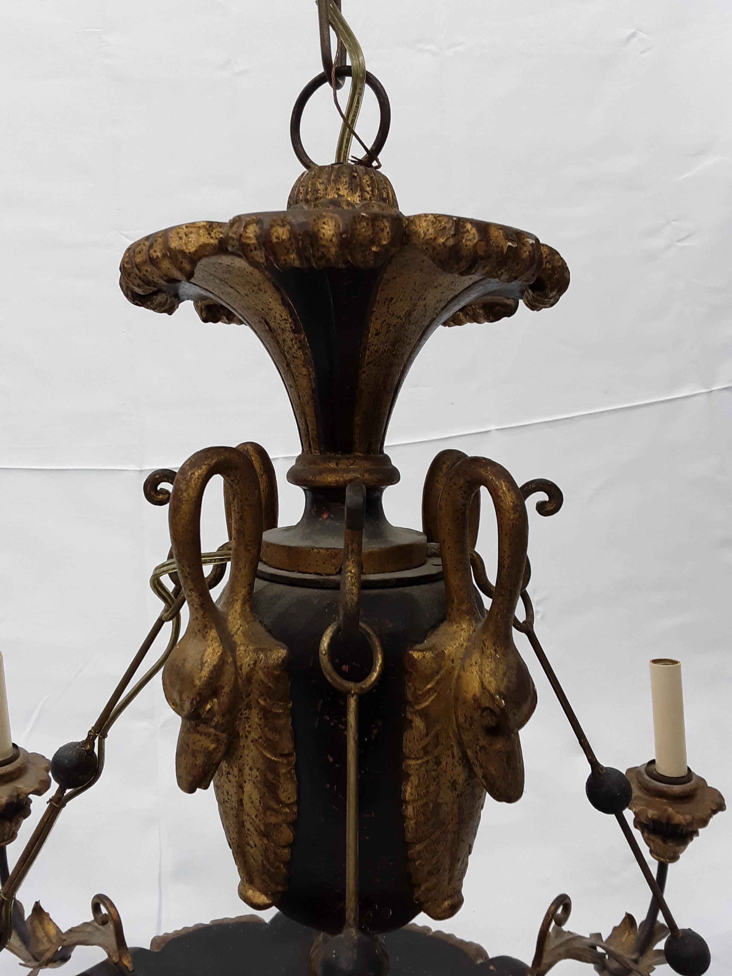 Italian Renaissance Chandelier In Good Condition For Sale In Lakewood, NJ