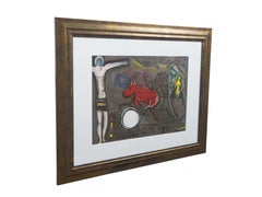 1950 Marc Chagall The Mystical Crucifixion Lithograph Print w COA 32"