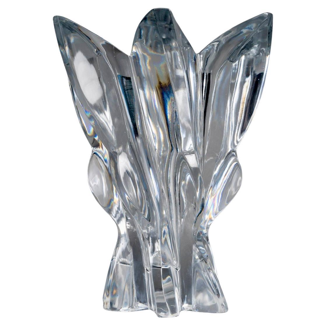 1950 Marc Lalique - Vase Everest Clear Crystal