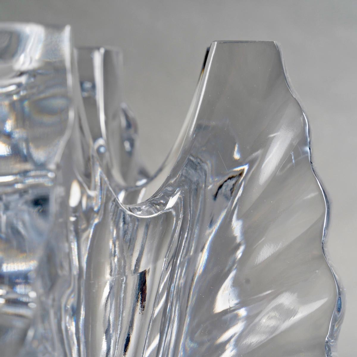 Metà XX secolo 1950 Marc Lalique - Vaso di cristallo Mandragon in vendita