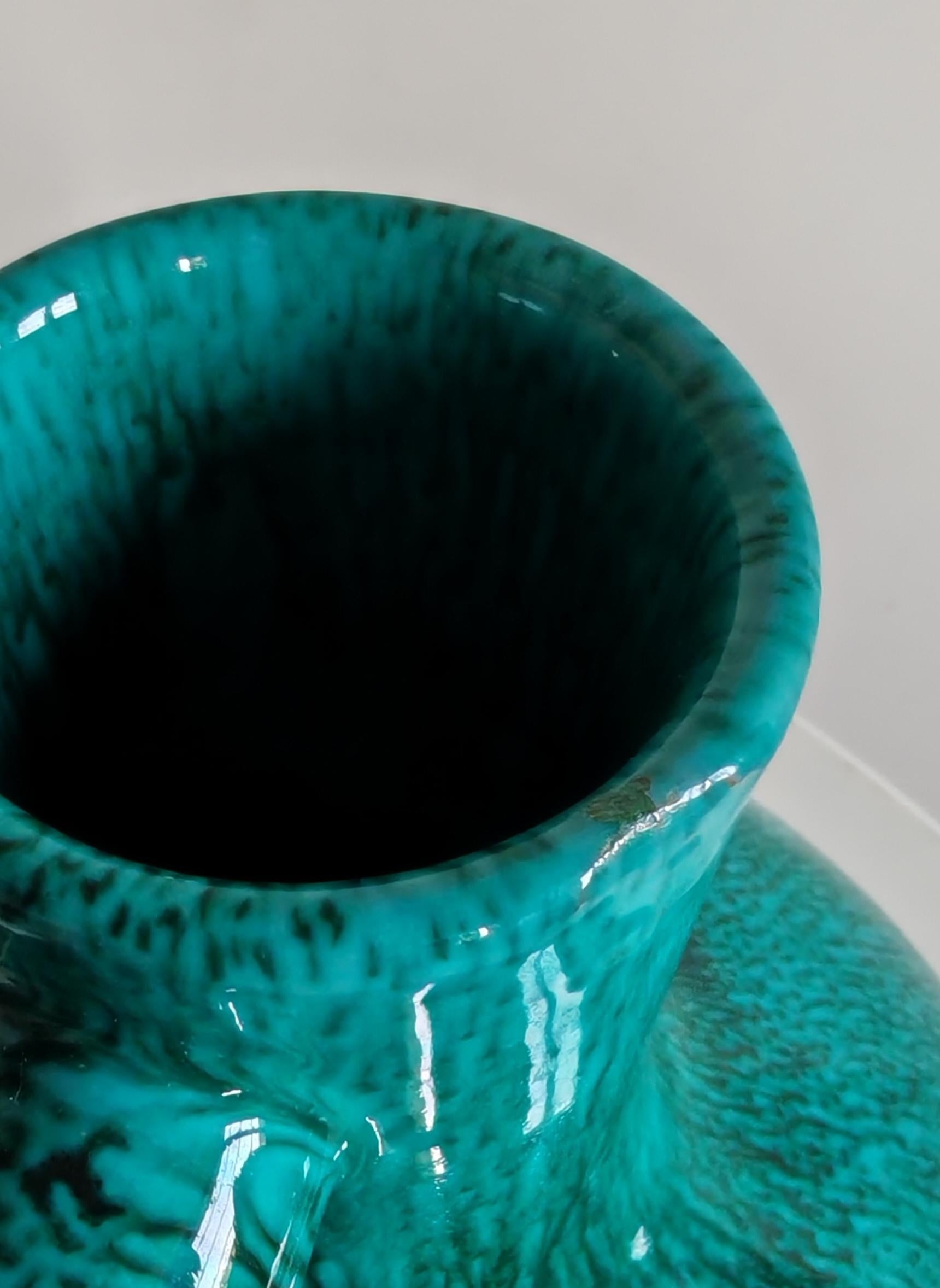 1950 Marcello Fantoni Italian Mid Century Modern Ceramic Vase For Sale 5