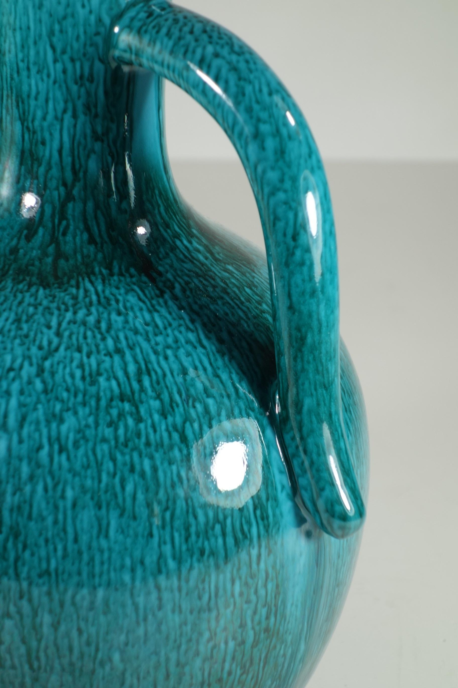 Mid-Century Modern 1950 Marcello Fantoni Italian Mid Century Modern Ceramic Vase For Sale