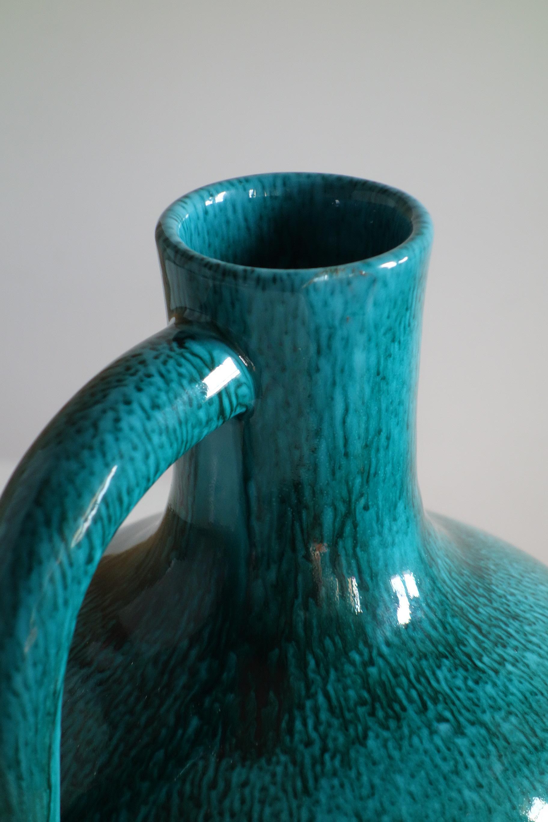 1950 Marcello Fantoni Italian Mid Century Modern Ceramic Vase For Sale 2
