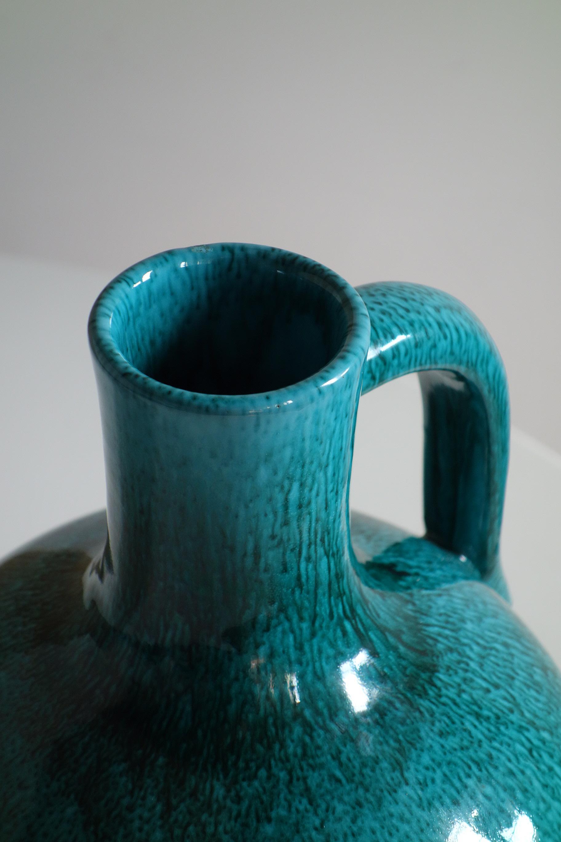 1950 Marcello Fantoni Italian Mid Century Modern Ceramic Vase For Sale 3