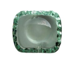 1950 Max Ingrand Fontana Arte Design Italy Crystal Ashtray