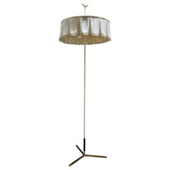 1950 Metal and Brass Floor Lamp by Vereinigte Werkstatten Germany