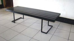 1950 Metal and Lacquered Wood Coffee Table