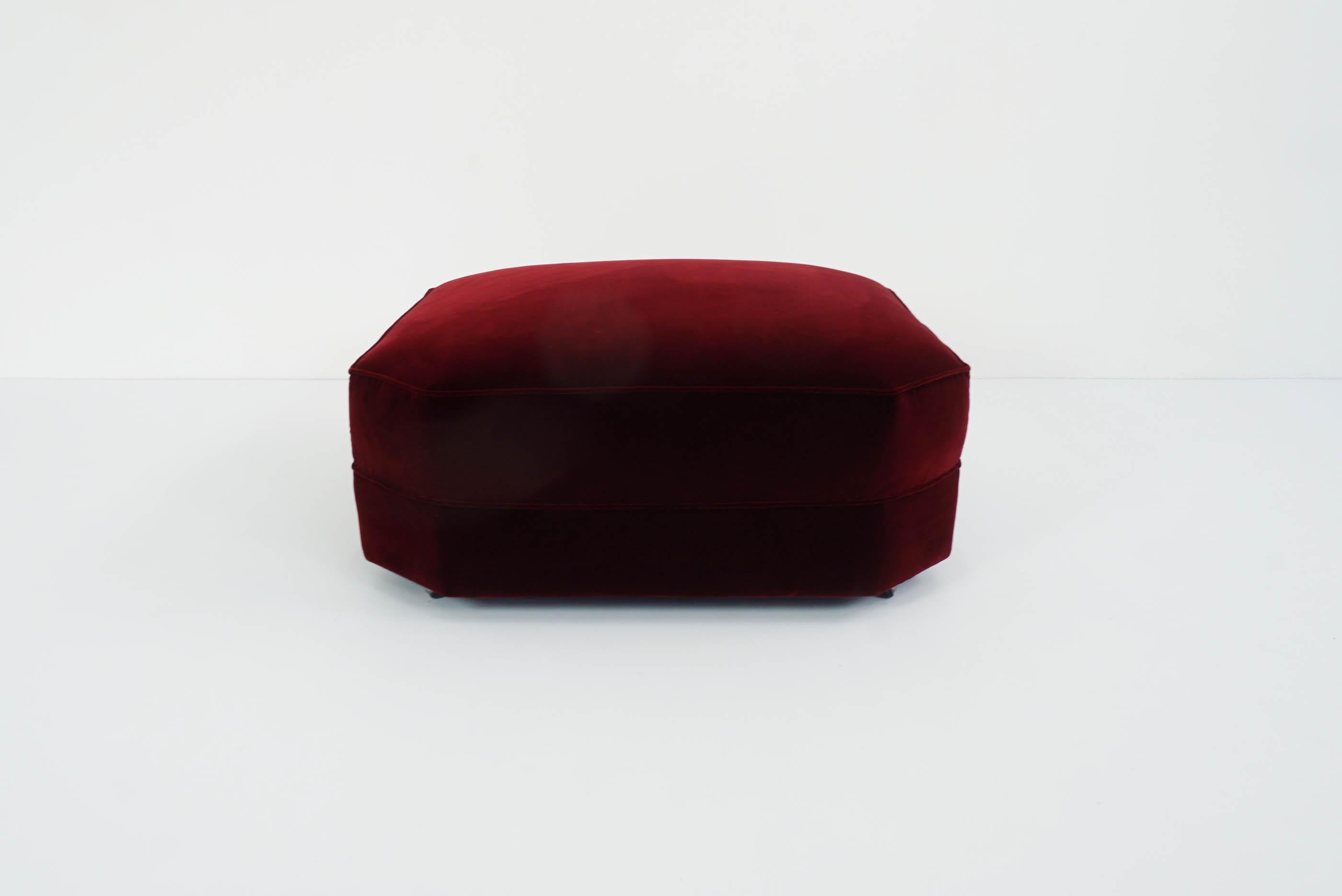 mid century pouf