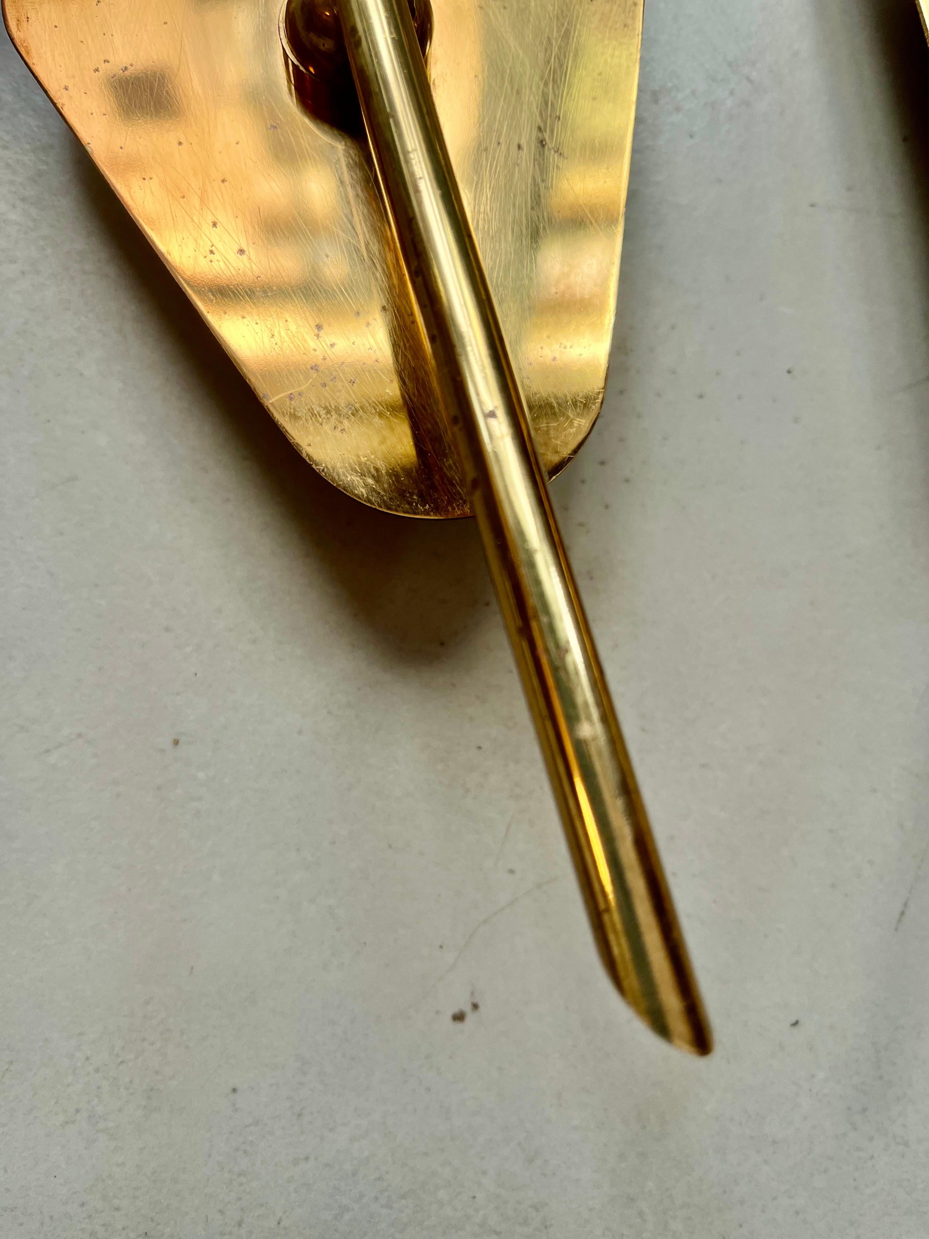 1950 Mid Modern Century Pair Wall Sconces von Maison Arlus (Moderne der Mitte des Jahrhunderts) im Angebot