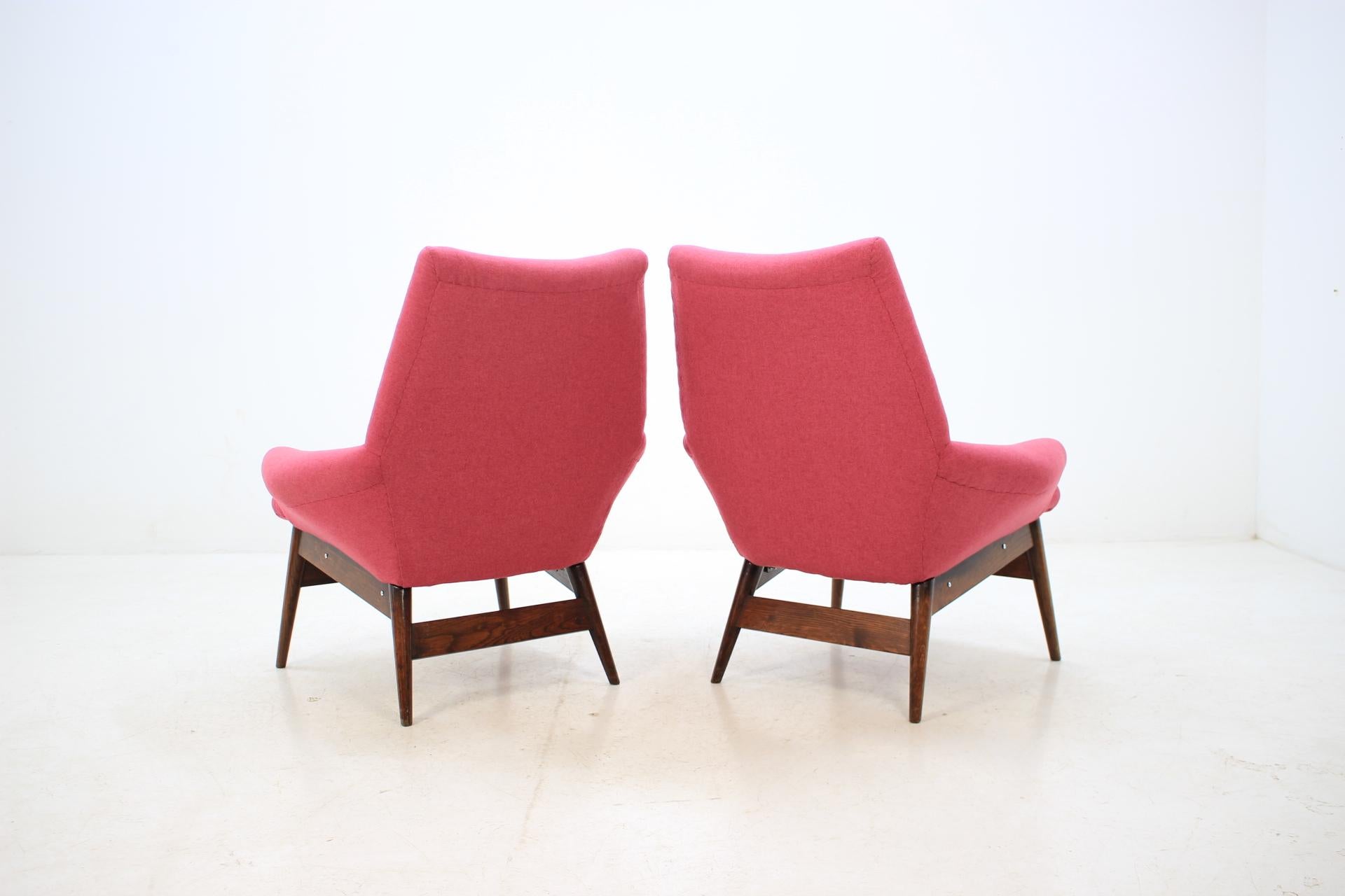 Mid-20th Century 1950 Miroslav Navratil Lounge Chair, Set of 2