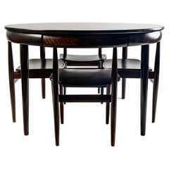 1950 Modern Danish Teak Frem Rojle ‘Roundette’ Dining Suite Hans Olsen