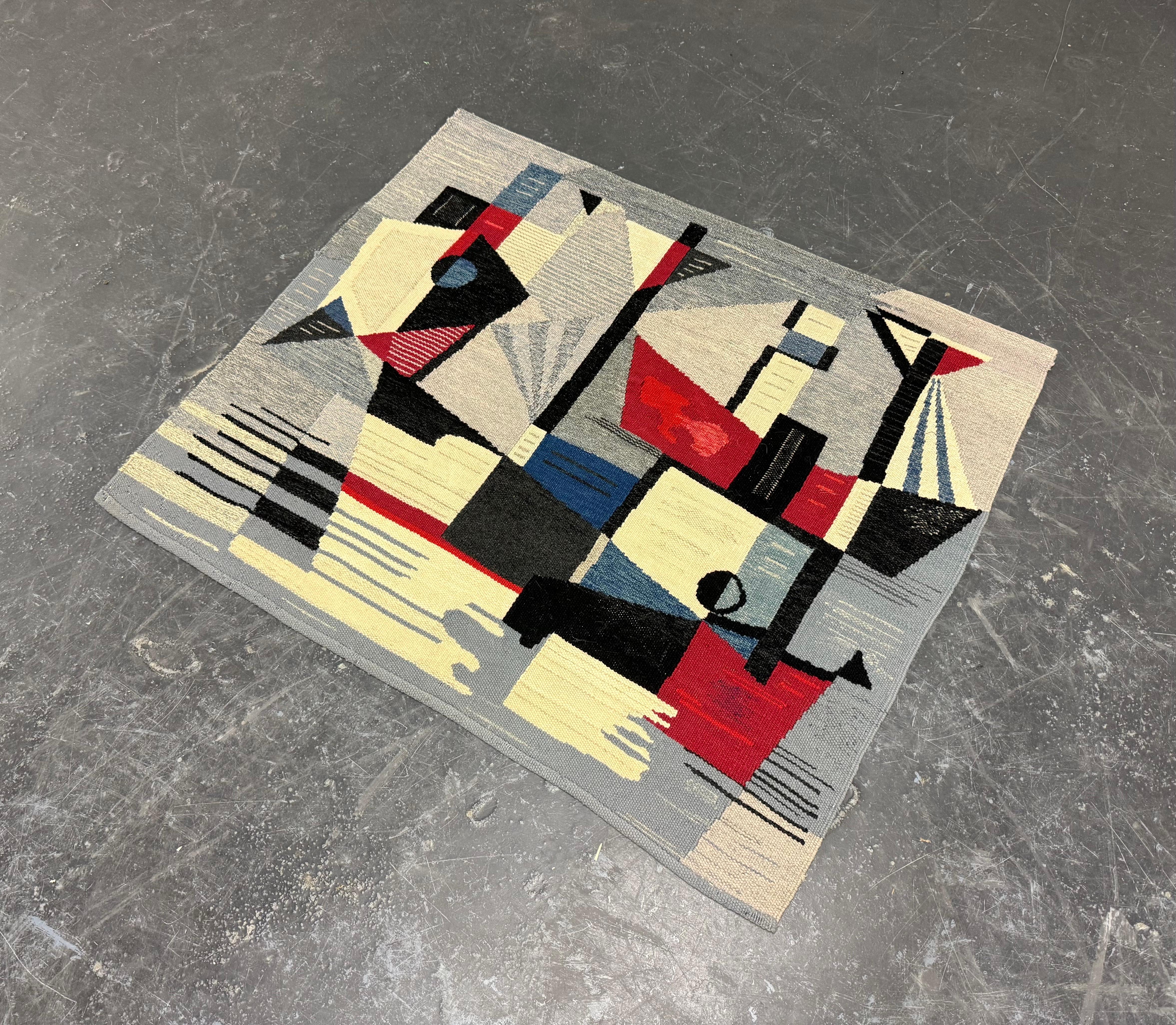 Tapis d'artiste moderniste 1950 en vente 3