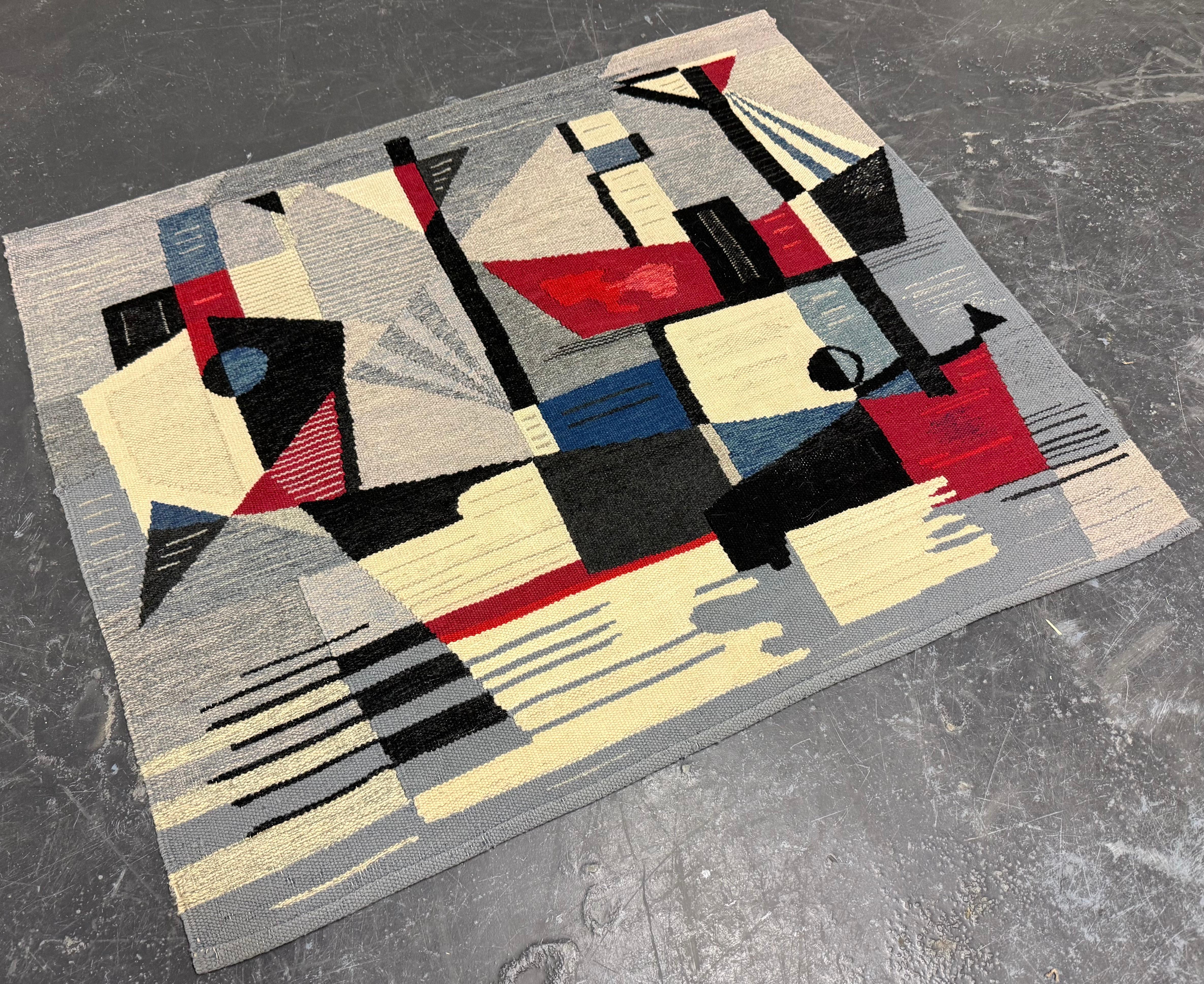 Tapis d'artiste moderniste 1950 en vente 4