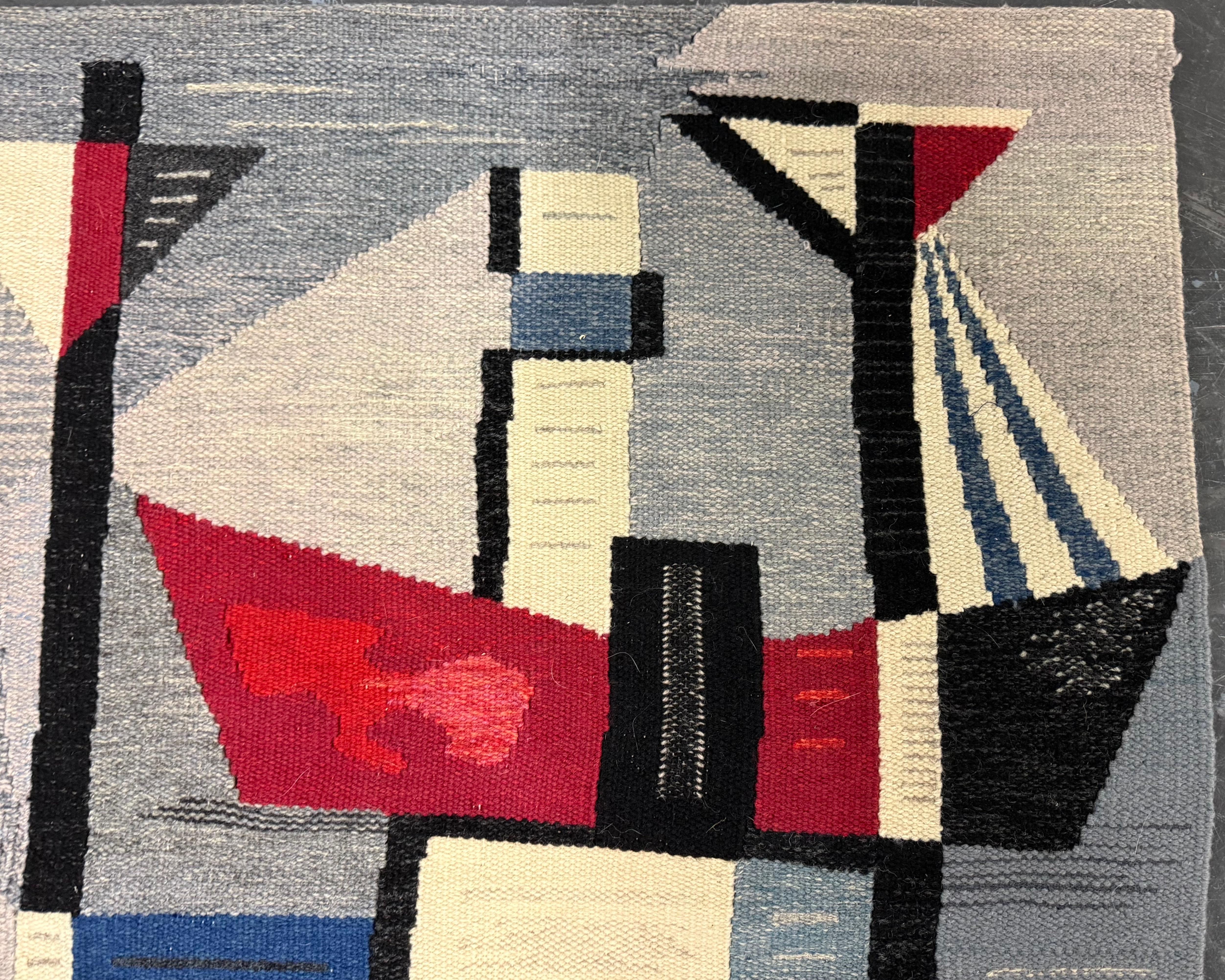 Scandinave moderne Tapis d'artiste moderniste 1950 en vente