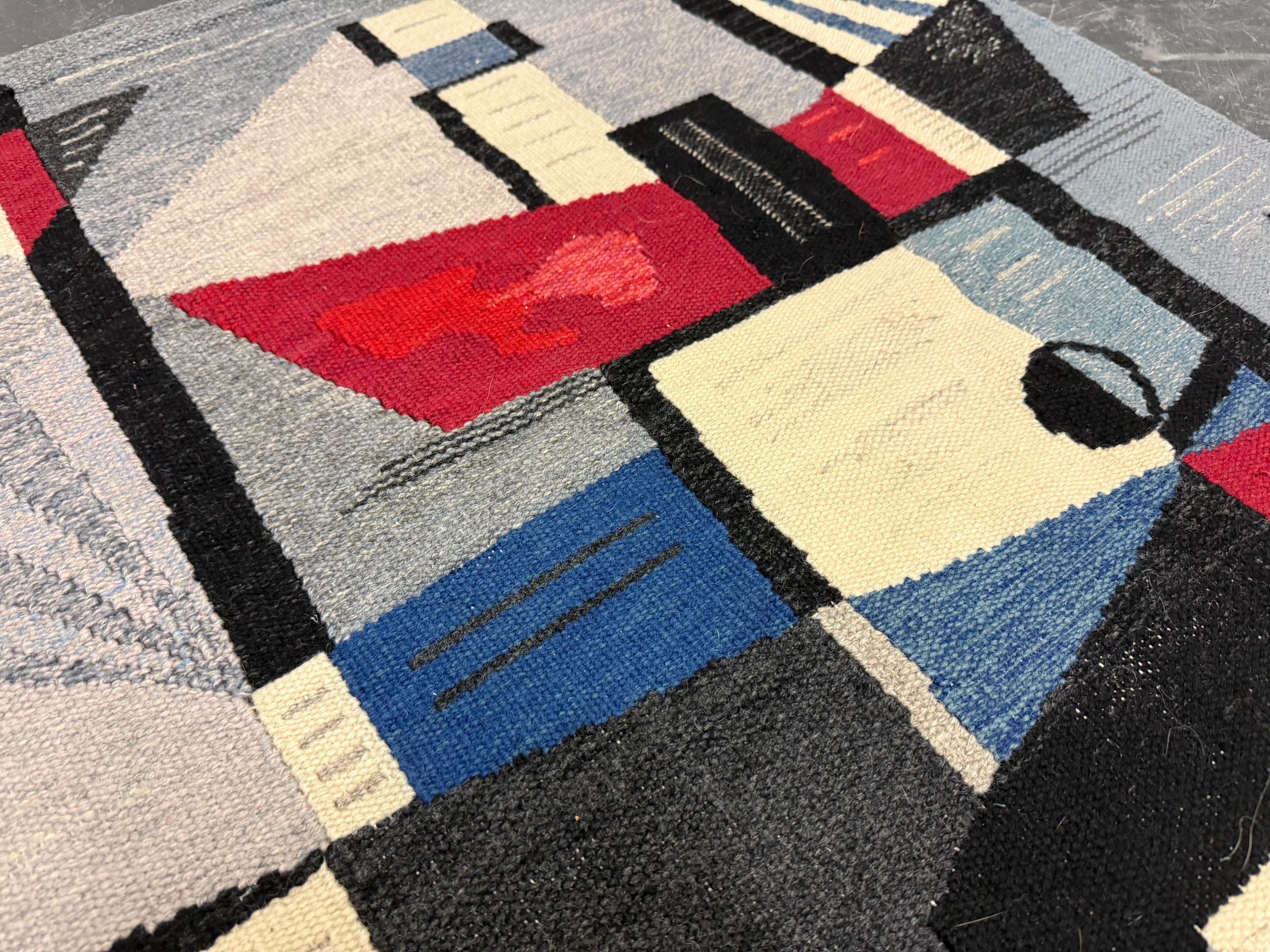 Milieu du XXe siècle Tapis d'artiste moderniste 1950 en vente