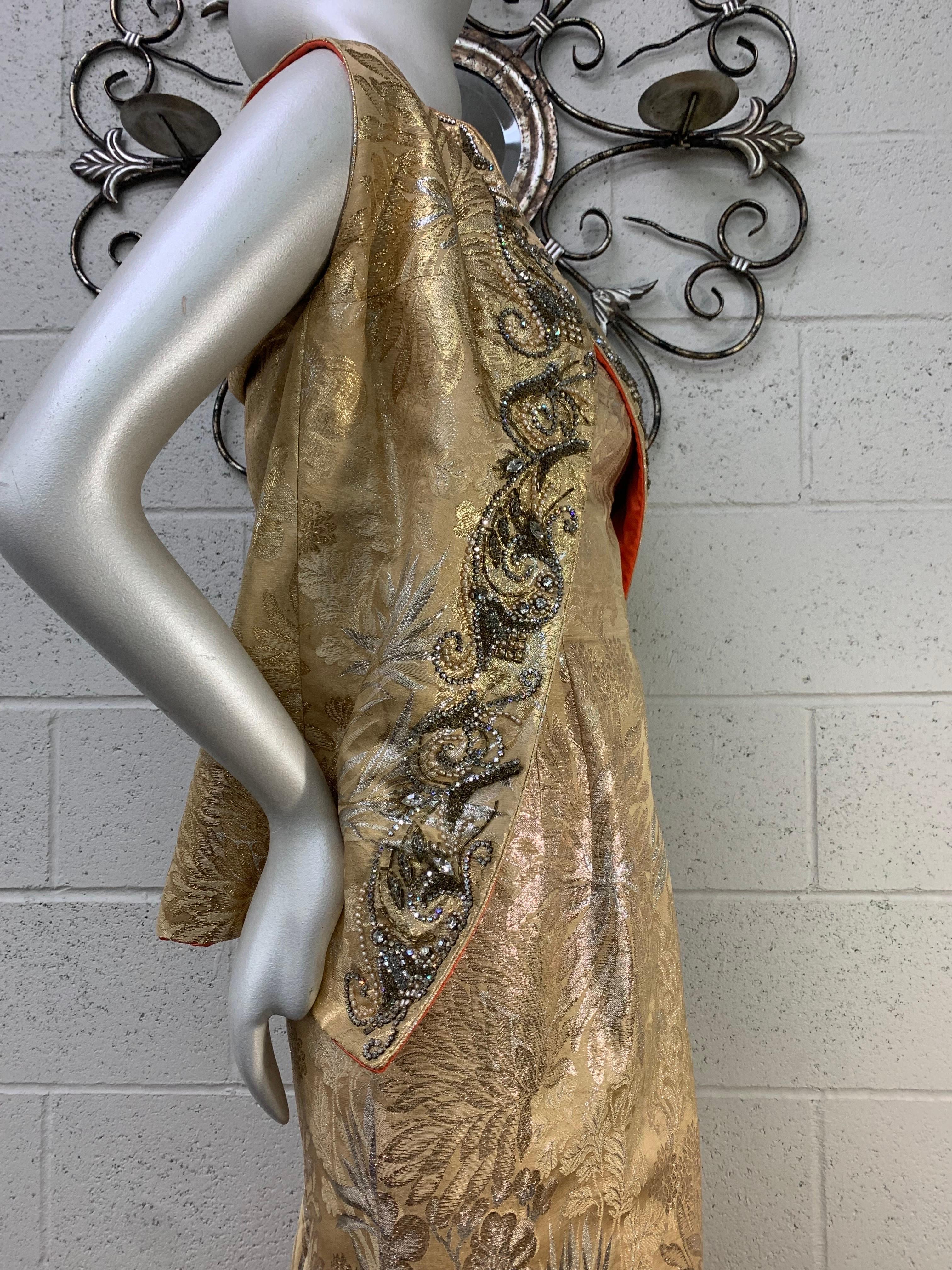 gold fishtail dress