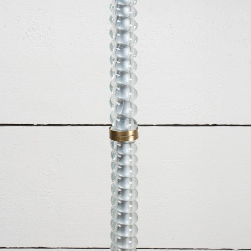 Lámpara de pie de cristal de Murano de 1950 Moderno de mediados de siglo en venta