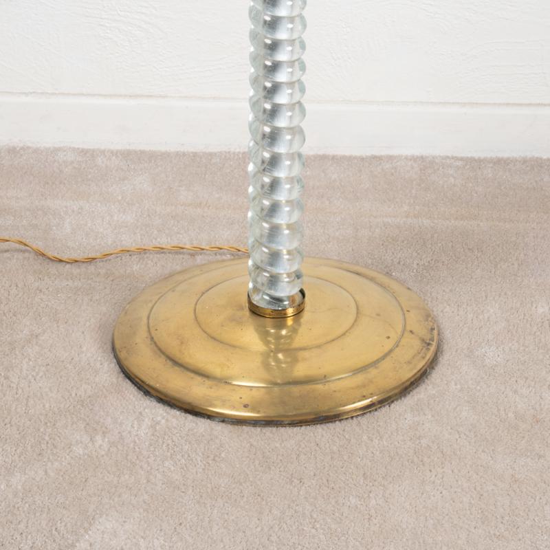 Lámpara de pie de cristal de Murano de 1950 en Bueno estado para la venta en SAINT-OUEN-SUR-SEINE, FR