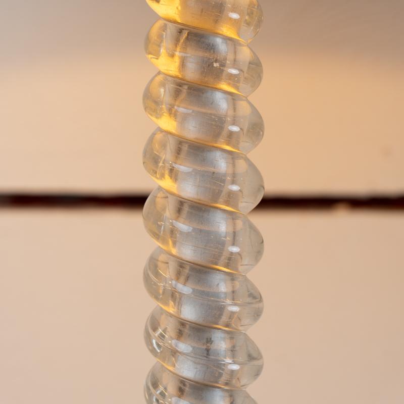Lámpara de pie de cristal de Murano de 1950 mediados del siglo XX en venta