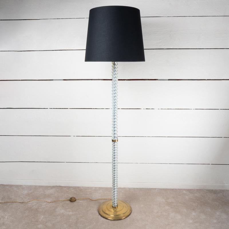 Lámpara de pie de cristal de Murano de 1950 en venta 1