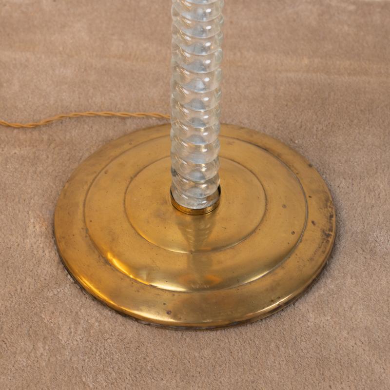 Lámpara de pie de cristal de Murano de 1950 en venta 2