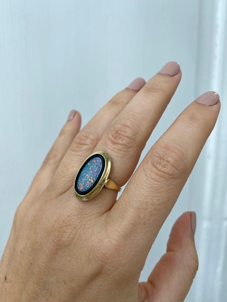 Goldring, Opal, Onyx, Gold, 1950 5