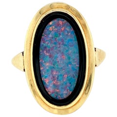 Anello in oro Opale Onice 1950