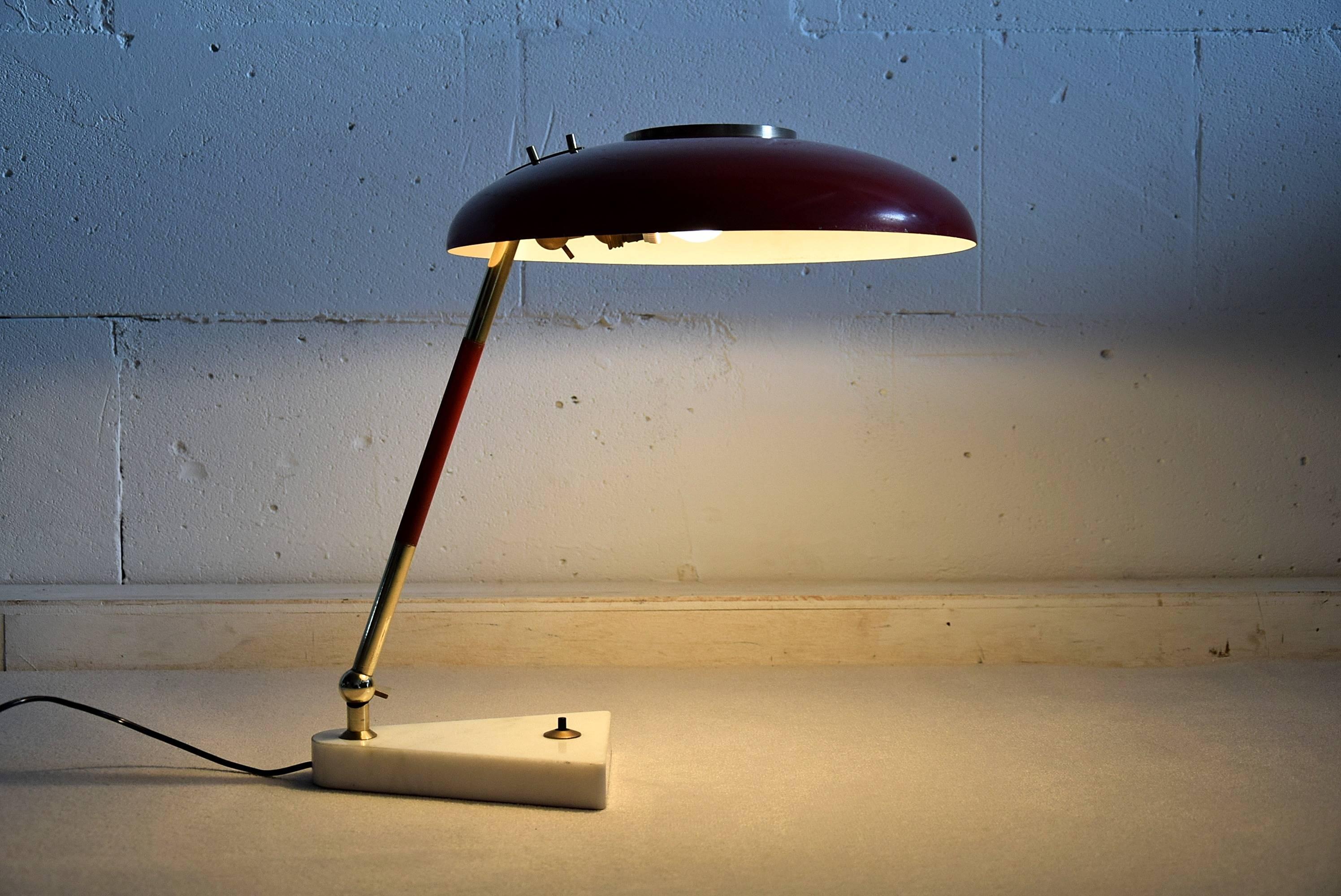 Post-Modern Mid Century Modern Oscar Torlasco  Italian Table Lamp for Lumi