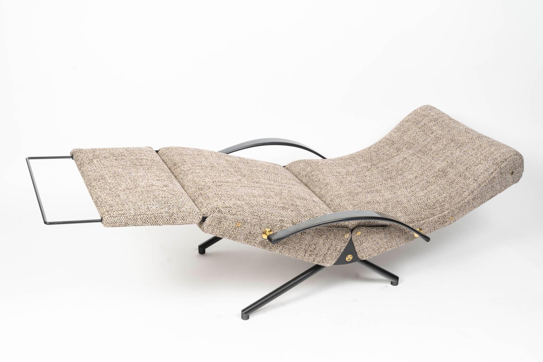1950 P40 Chaise longue par Osvaldo Borsani pour Tecno Bon état - En vente à Saint-Ouen, FR
