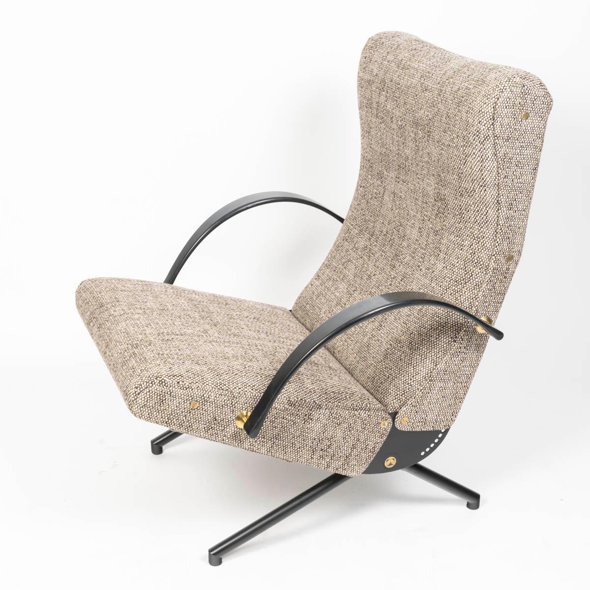 Laiton 1950 P40 Chaise longue par Osvaldo Borsani pour Tecno en vente