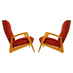1950 Pareja de sillones Modelo FS144 de Jean René Caillette Editions Steiner