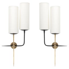 1950 Pair of asymmetrical sconces from the Maison d'Arlus