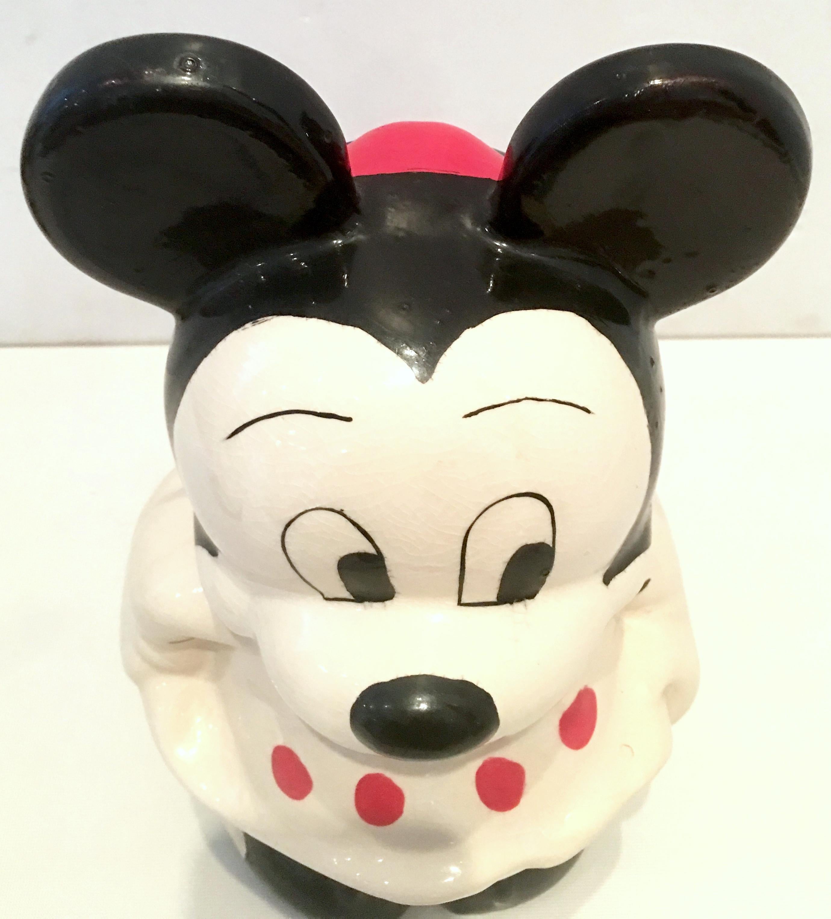 1950'S Pair Of Ceramic Mickey & Minnie Mouse 