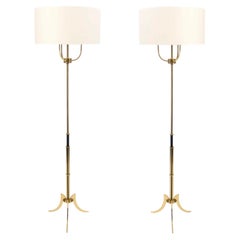 1950: Pair of Floor Lamps by Maison Arlus