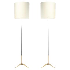 1950 Pair of floor lamps from the House of Arlus
