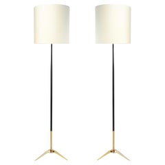 1950 Pair of floor lamps from the House of Arlus