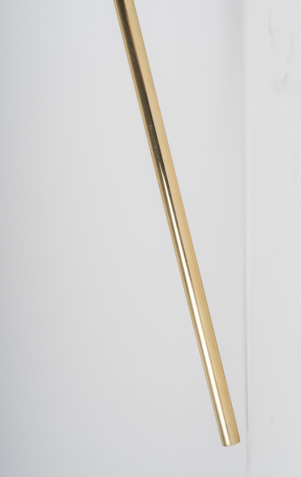 1950 Pair of Gilded Brass Wall Lights Maison Arlus In Good Condition For Sale In Saint-Ouen, FR