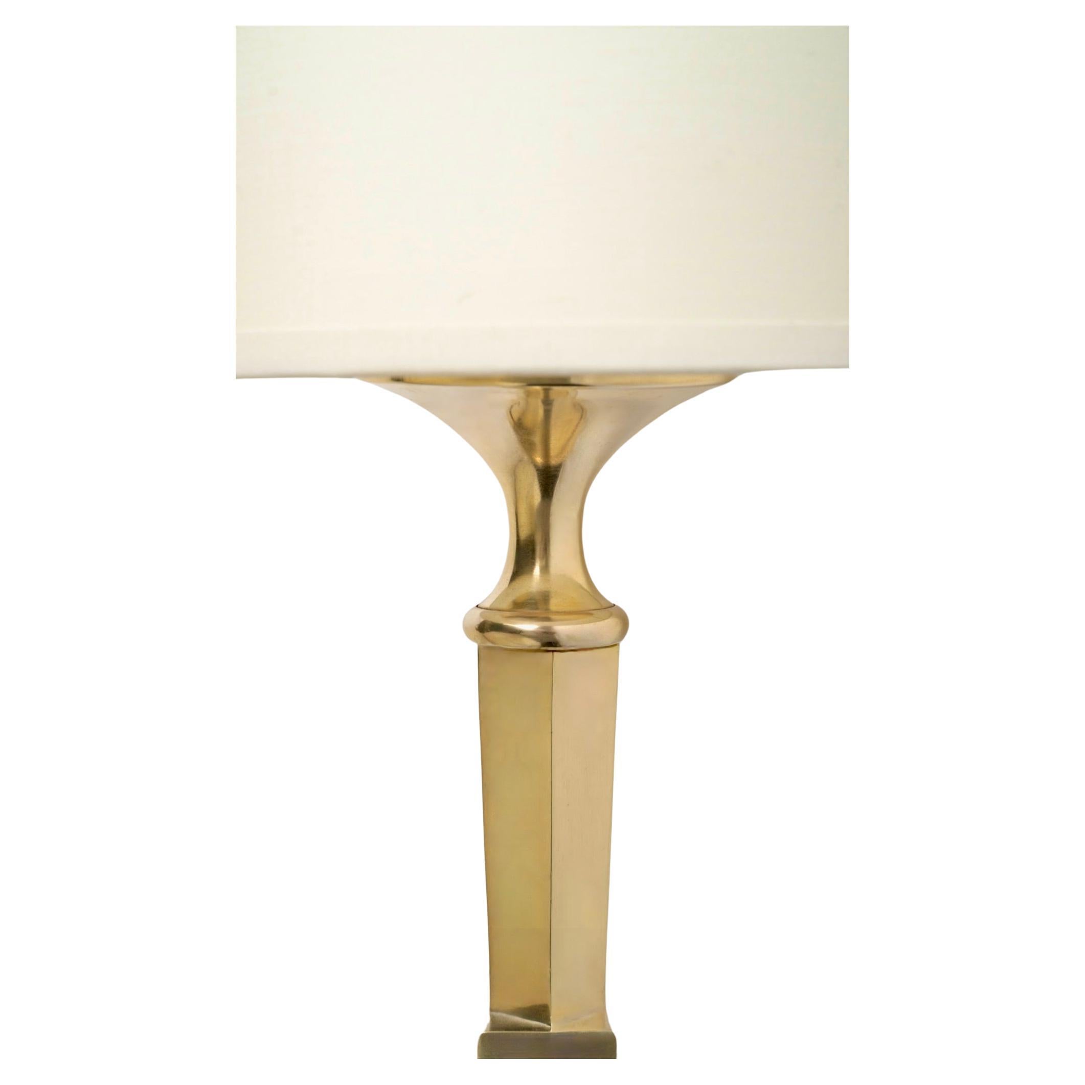 Mid-20th Century 1950 Pair of gilded bronze Torchère sconces Maison Arlus