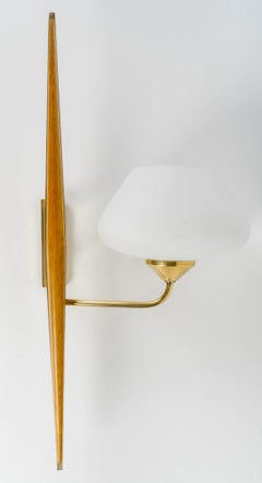 1950 Coppia di lampade da parete Maison Arlus