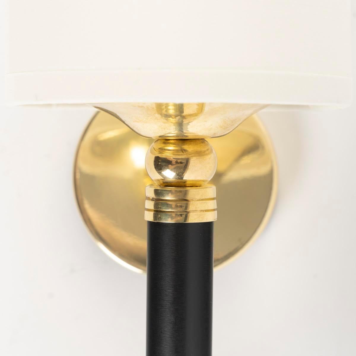 French 1950, Pair of Maison Arlus Wall Lights For Sale