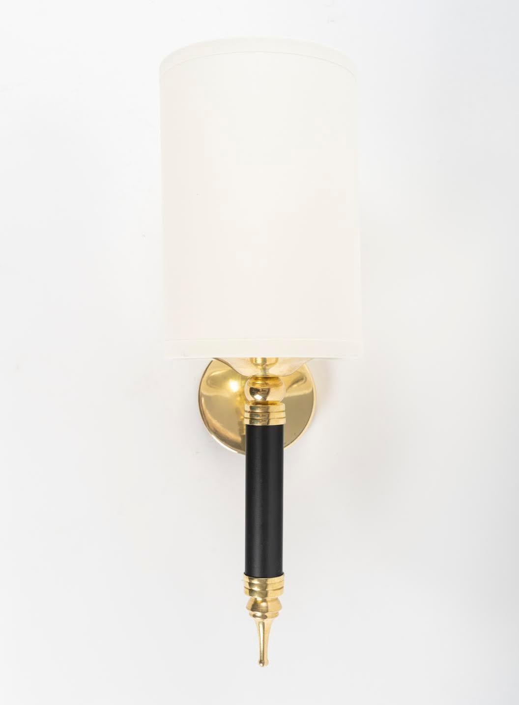 1950, Pair of Maison Arlus Wall Lights For Sale 1
