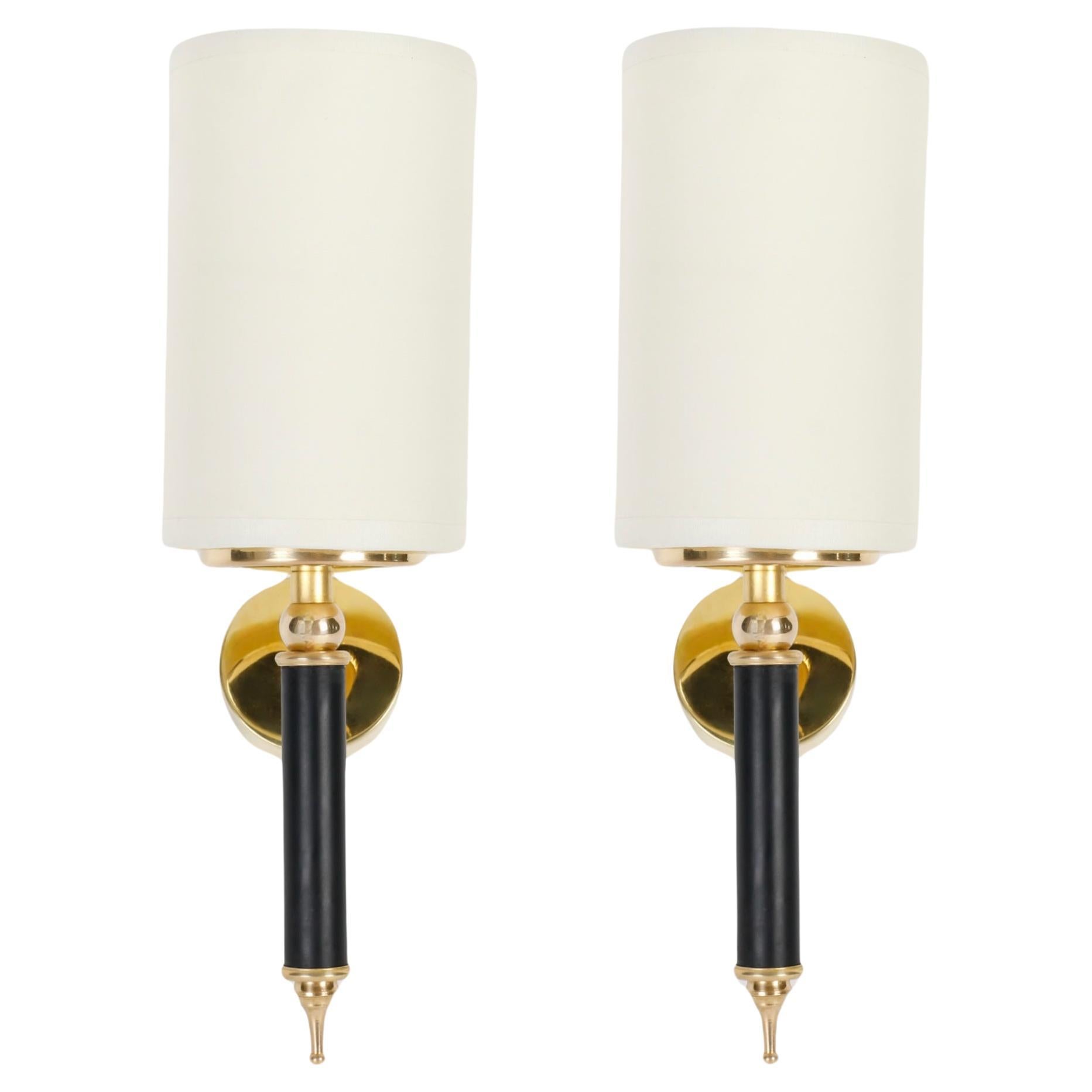 1950, Pair of Maison Arlus Wall Lights For Sale