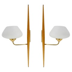 1950 Pareja de apliques Maison Arlus